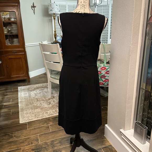 White House Black Market Elegant Black Sleeveless Dress - Picture 3 of 7